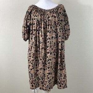 The Great Sleep Brown Floral Print sleep dress size 4/6